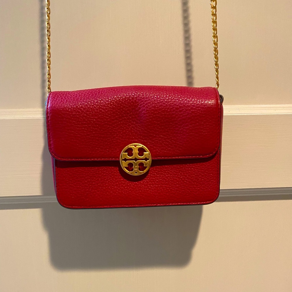 Tory Burch Small Red Leather Purse